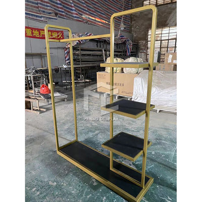 Lady clothes store display stands racks high end stainless steel made