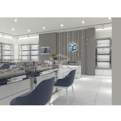 3D Design ODM Jewelry Shop Furniture Showroom Jewellery Vitrine Powder Coated