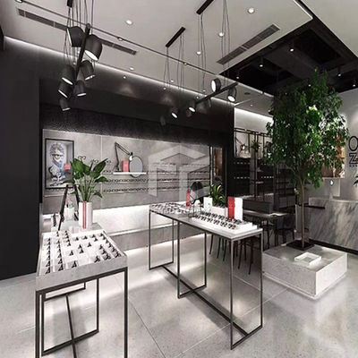 20mm Thick Optical Shop Display Cabinets Counter MDF Baking Varnish