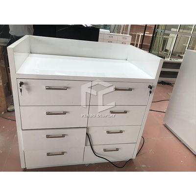 12pcs Drawers Glass Mobile Phone Display Showcase 1200x2400mm With LED Light