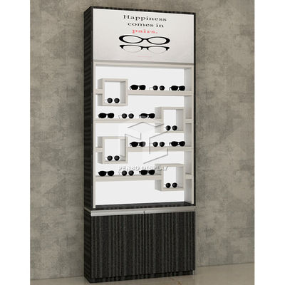 OEM Wall Mounted Display Cabinets With Glass Doors 16mm Thick MDF