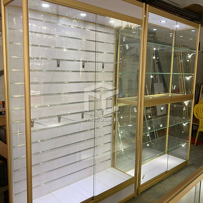 8mm Thick Tempered Glass Display Showcase Counter 1200mm Long
