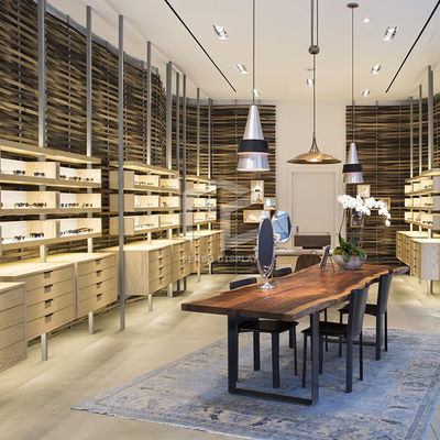 T4 LED Optical Shop Display Cabinets Shelves 8mm Thick Tempered glass