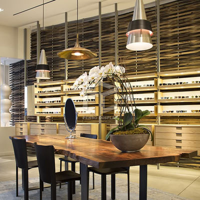 T4 LED Optical Shop Display Cabinets Shelves 8mm Thick Tempered glass