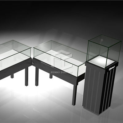 T4 LED Power Saving Glass Watch Display Showcase Table 8mm MDF  Fashion Style