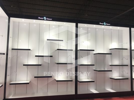 16mm Thick MDF Wig Wall Display OEM Full Lace For Barber Stations