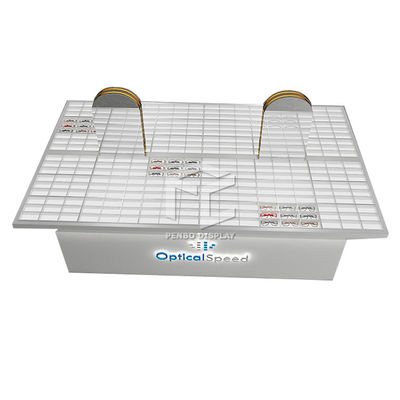 MDF Optical Shop Display Cabinets 3D Metal Optical Display Showcase For Eyewear