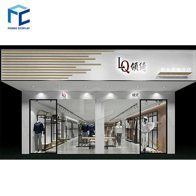 Black Golden Color Wooden Clothes Display Rack For Shop Interior Design