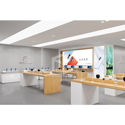 OEM MDF Mobile Phone Display Shelf Cellphone Accessories Shop Design