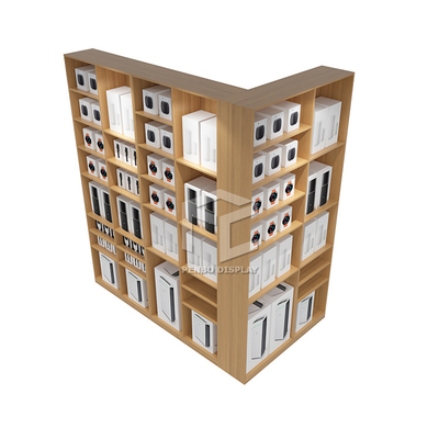 OEM MDF Mobile Phone Display Shelf Cellphone Accessories Shop Design