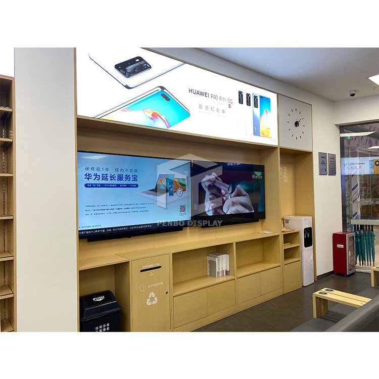 ODM Mobile Phone Display Cabinet EPE Cotton Packaging Cell Phone Showcase