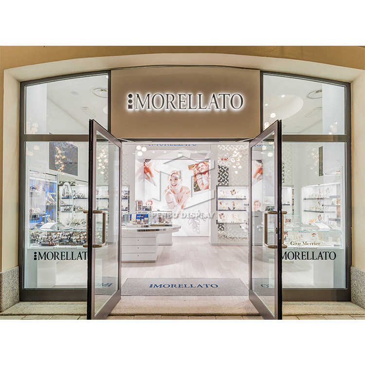 2500mm Glass Jewelry Shop Display EPE Cotton Packaging