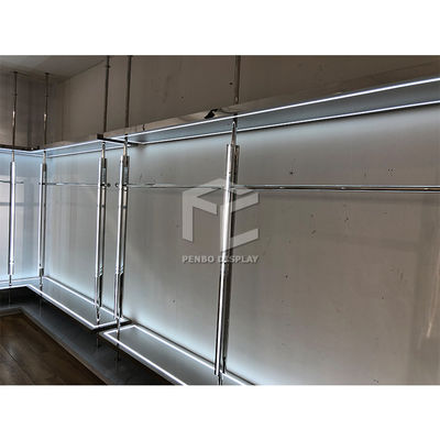 Rak Display Pakaian CNC Powder Coated Display Store Furniture